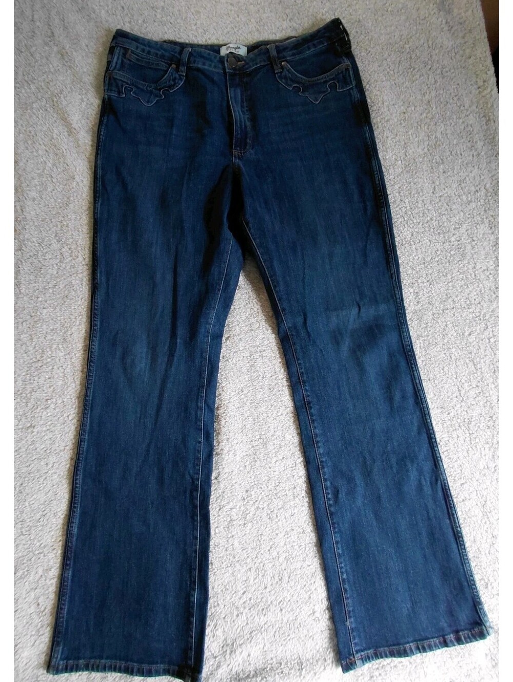 Wrangler Retro Bailey Jeans Womens 34x34 High Rise Bootcut Embellished